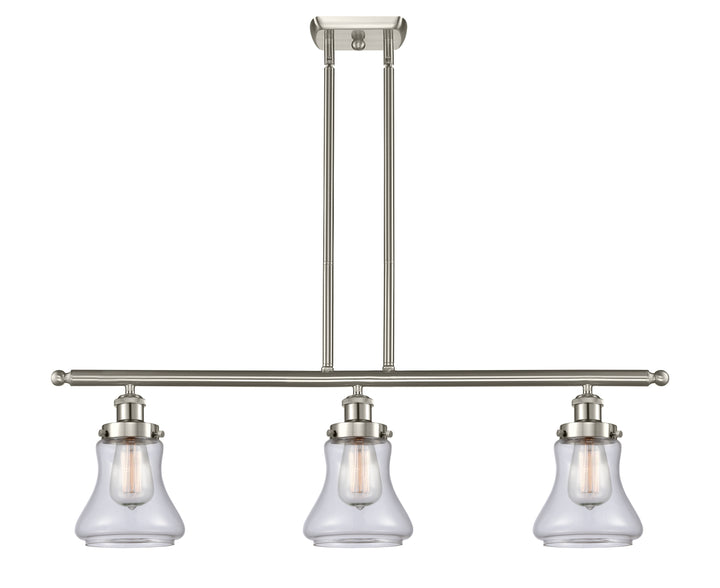 Innovations Lighting Bellmont 6" Island Light - Brushed Satin Nickel Linear Chandeliers Innovations Lighting   