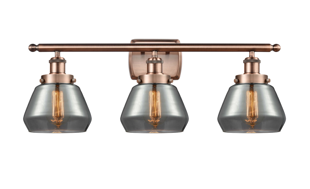 Innovations Lighting Fulton 6" Bath Vanity Light - Antique Copper Vanity Lights Innovations Lighting   