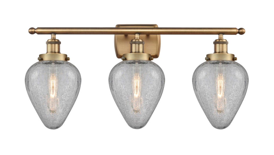 Innovations Lighting Geneseo 6" Bath Vanity Light - Brushed Brass Vanity Lights Innovations Lighting Clear Crackled ; Glass Type: Crackled  