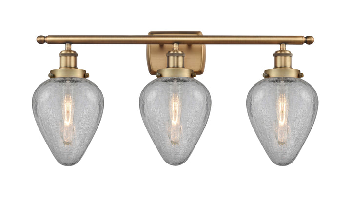 Innovations Lighting Geneseo 6" Bath Vanity Light - Brushed Brass Vanity Lights Innovations Lighting Clear Crackled ; Glass Type: Crackled  