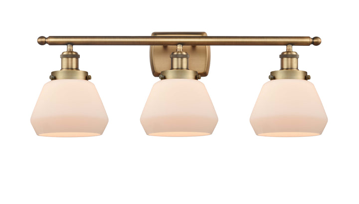 Innovations Lighting Fulton 6" Bath Vanity Light - Brushed Brass Vanity Lights Innovations Lighting Matte White ; Glass Type: Frosted  