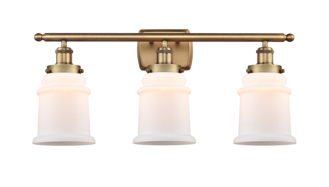 Innovations Lighting Canton 6" Bath Vanity Light - Brushed Brass Vanity Lights Innovations Lighting Matte White ; Glass Type: Frosted  