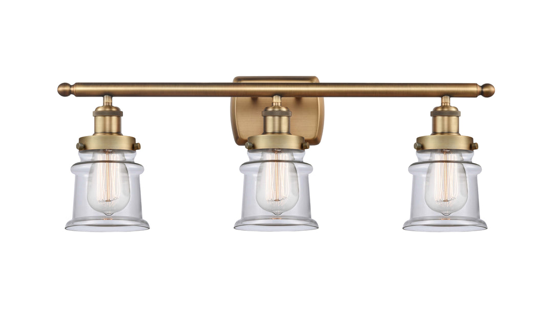 Innovations Lighting Canton 5" Bath Vanity Light - Brushed Brass Vanity Lights Innovations Lighting Clear ; Glass Type: Transparent  