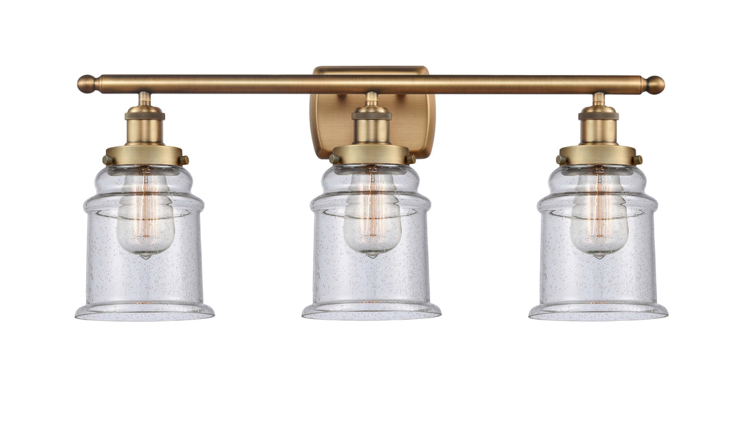 Innovations Lighting Canton 6" Bath Vanity Light - Brushed Brass Vanity Lights Innovations Lighting Seedy ; Glass Type: Seedy  