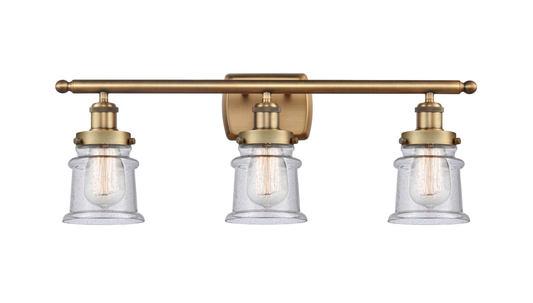 Innovations Lighting Canton 5" Bath Vanity Light - Brushed Brass Vanity Lights Innovations Lighting Seedy ; Glass Type: Seedy  