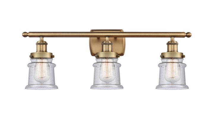 Innovations Lighting Canton 5" Bath Vanity Light - Brushed Brass Vanity Lights Innovations Lighting Seedy ; Glass Type: Seedy  