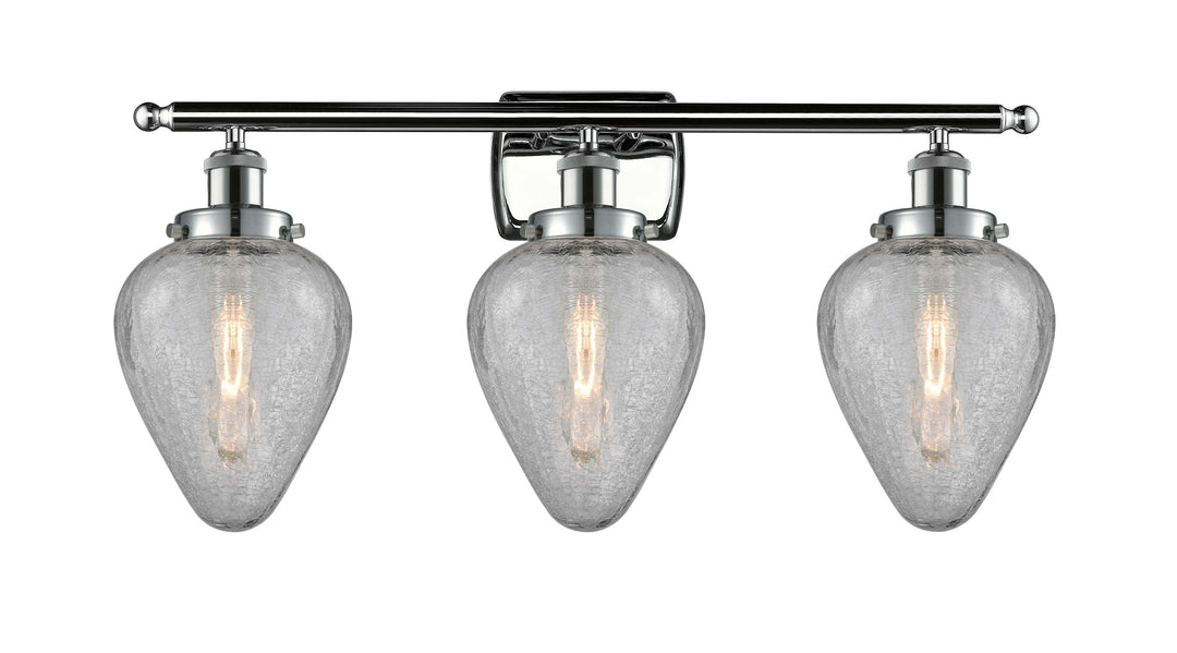 Innovations Lighting Geneseo 6" Bath Vanity Light - Polished Chrome Vanity Lights Innovations Lighting Clear Crackled ; Glass Type: Crackled  