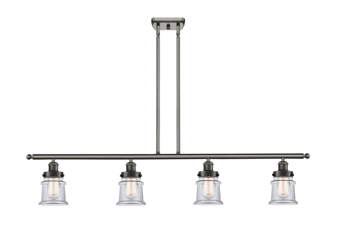 Innovations Lighting Canton 5" Island Light - Oil Rubbed Bronze Linear Chandeliers Innovations Lighting Clear ; Glass Type: Transparent  