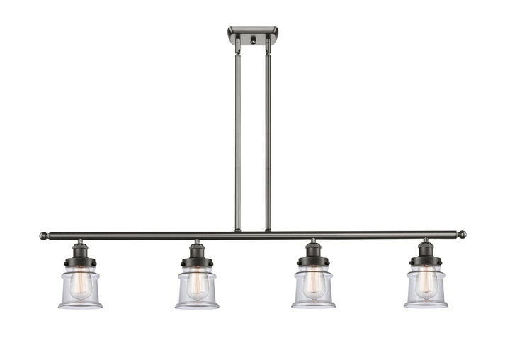 Innovations Lighting Canton 5" Island Light - Oil Rubbed Bronze Linear Chandeliers Innovations Lighting Clear ; Glass Type: Transparent  