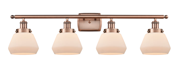 Innovations Lighting Fulton 6" Bath Vanity Light - Antique Copper Vanity Lights Innovations Lighting Matte White ; Glass Type: Frosted  