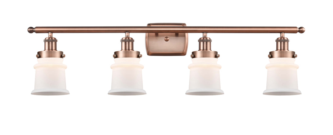 Innovations Lighting Canton 5" Bath Vanity Light - Antique Copper Vanity Lights Innovations Lighting Matte White ; Glass Type: Frosted  