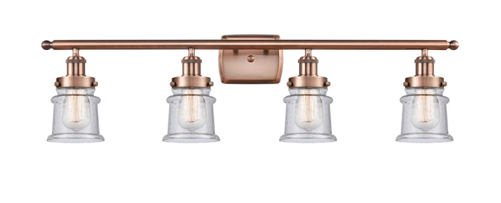 Innovations Lighting Canton 5" Bath Vanity Light - Antique Copper Vanity Lights Innovations Lighting Seedy ; Glass Type: Seedy  