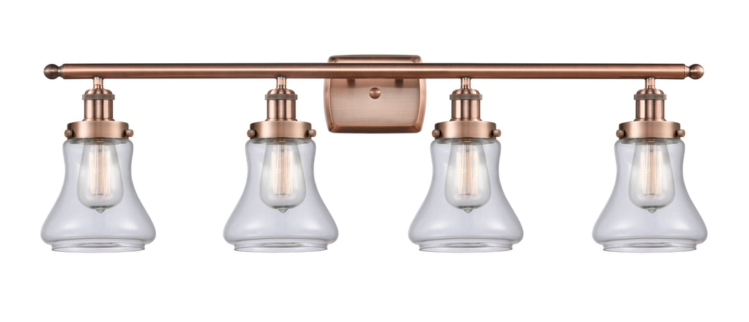 Innovations Lighting Bellmont 6" Bath Vanity Light - Antique Copper Vanity Lights Innovations Lighting Clear ; Glass Type: Transparent  