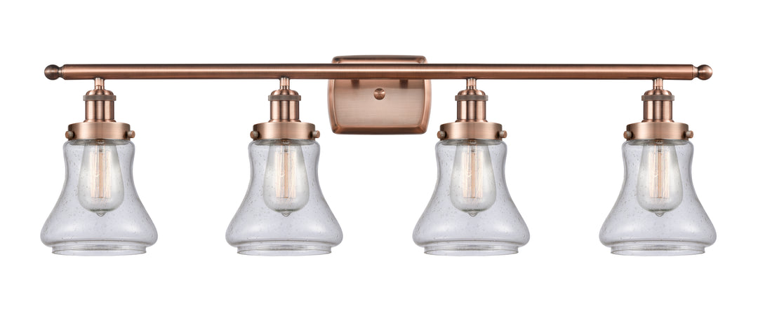 Innovations Lighting Bellmont 6" Bath Vanity Light - Antique Copper Vanity Lights Innovations Lighting Seedy ; Glass Type: Seedy  