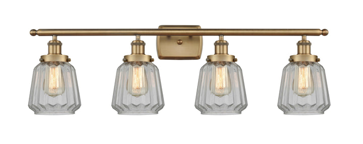 Innovations Lighting Chatham 6" Bath Vanity Light - Brushed Brass Vanity Lights Innovations Lighting Clear ; Glass Type: Transparent; Ribbed  