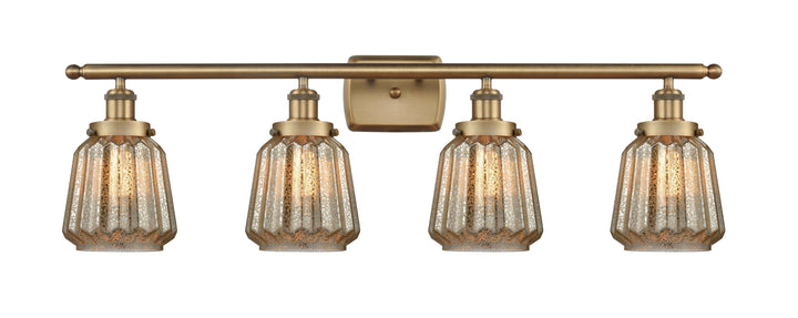 Innovations Lighting Chatham 6" Bath Vanity Light - Brushed Brass Vanity Lights Innovations Lighting Mercury ; Glass Type: Mercury; Ribbed  