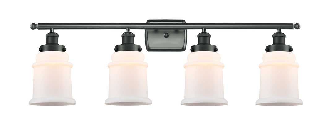 Innovations Lighting Canton 6" Bath Vanity Light - Matte Black Vanity Lights Innovations Lighting Matte White ; Glass Type: Frosted  