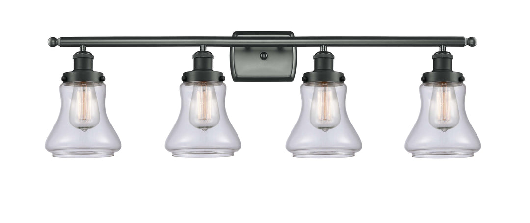 Innovations Lighting Bellmont 6" Bath Vanity Light - Matte Black Vanity Lights Innovations Lighting Clear ; Glass Type: Transparent  