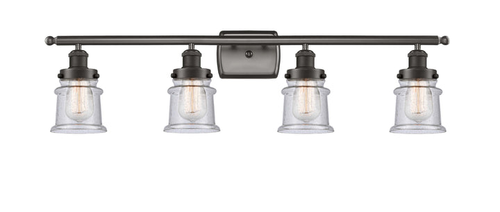 Innovations Lighting Canton 5" Bath Vanity Light - Oil Rubbed Bronze Vanity Lights Innovations Lighting Seedy ; Glass Type: Seedy  