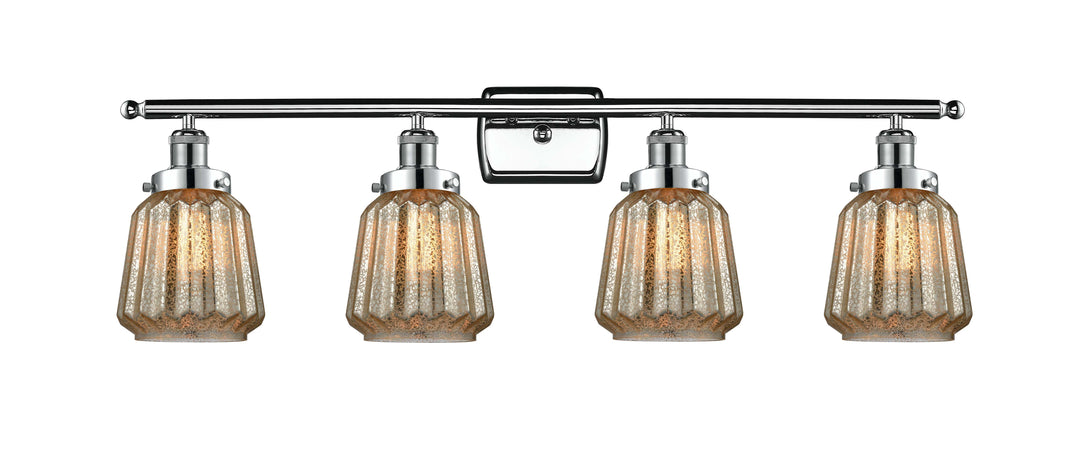 Innovations Lighting Chatham 6" Bath Vanity Light - Polished Chrome Vanity Lights Innovations Lighting Mercury ; Glass Type: Mercury; Ribbed  