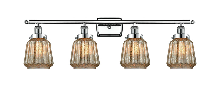 Innovations Lighting Chatham 6" Bath Vanity Light - Polished Chrome Vanity Lights Innovations Lighting Mercury ; Glass Type: Mercury; Ribbed  