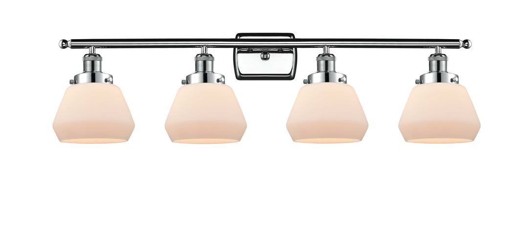 Innovations Lighting Fulton 6" Bath Vanity Light - Polished Chrome Vanity Lights Innovations Lighting Matte White ; Glass Type: Frosted  