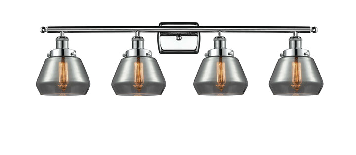 Innovations Lighting Fulton 6" Bath Vanity Light - Polished Chrome Vanity Lights Innovations Lighting Light Smoke ; Glass Type: Smoked  