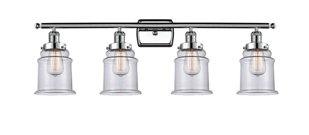 Innovations Lighting Canton 6" Bath Vanity Light - Polished Chrome Vanity Lights Innovations Lighting Clear ; Glass Type: Transparent  