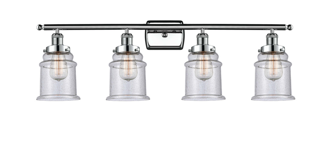 Innovations Lighting Canton 6" Bath Vanity Light - Polished Chrome Vanity Lights Innovations Lighting Seedy ; Glass Type: Seedy  