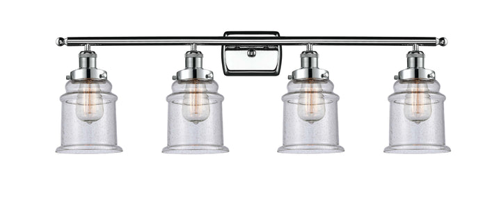 Innovations Lighting Canton 6" Bath Vanity Light - Polished Chrome Vanity Lights Innovations Lighting Seedy ; Glass Type: Seedy  