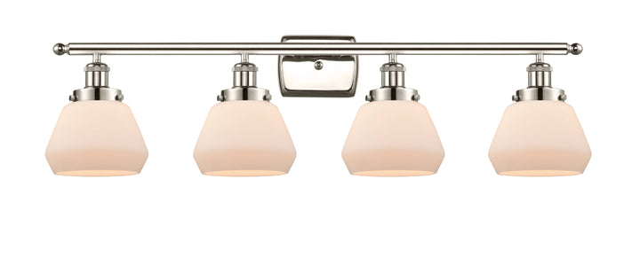 Innovations Lighting Fulton 6" Bath Vanity Light - Polished Nickel Vanity Lights Innovations Lighting Matte White ; Glass Type: Frosted  