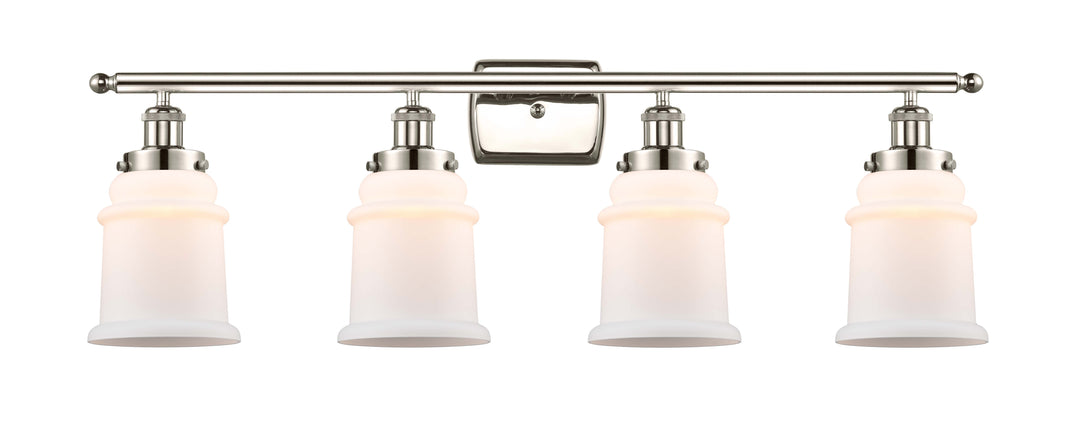 Innovations Lighting Canton 6" Bath Vanity Light - Polished Nickel Vanity Lights Innovations Lighting Matte White ; Glass Type: Frosted  