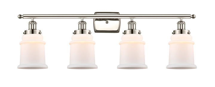 Innovations Lighting Canton 6" Bath Vanity Light - Polished Nickel Vanity Lights Innovations Lighting Matte White ; Glass Type: Frosted  