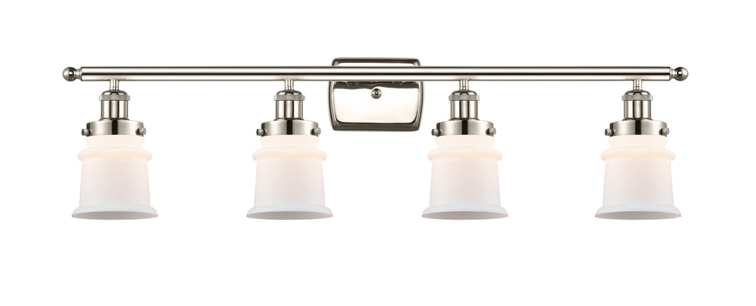 Innovations Lighting Canton 5" Bath Vanity Light - Polished Nickel Vanity Lights Innovations Lighting Matte White ; Glass Type: Frosted  