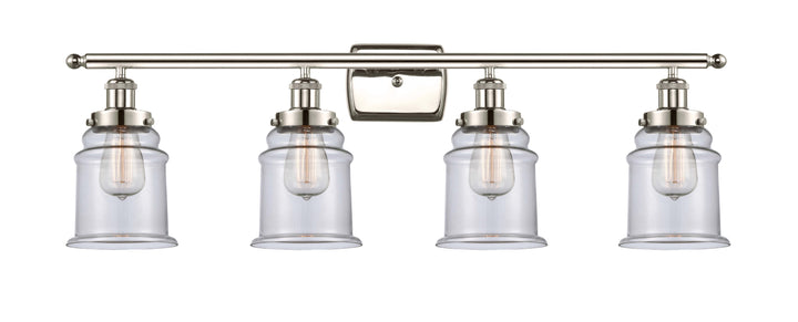 Innovations Lighting Canton 6" Bath Vanity Light - Polished Nickel Vanity Lights Innovations Lighting Clear ; Glass Type: Transparent  