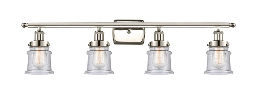 Innovations Lighting Canton 5" Bath Vanity Light - Polished Nickel Vanity Lights Innovations Lighting Seedy ; Glass Type: Seedy  