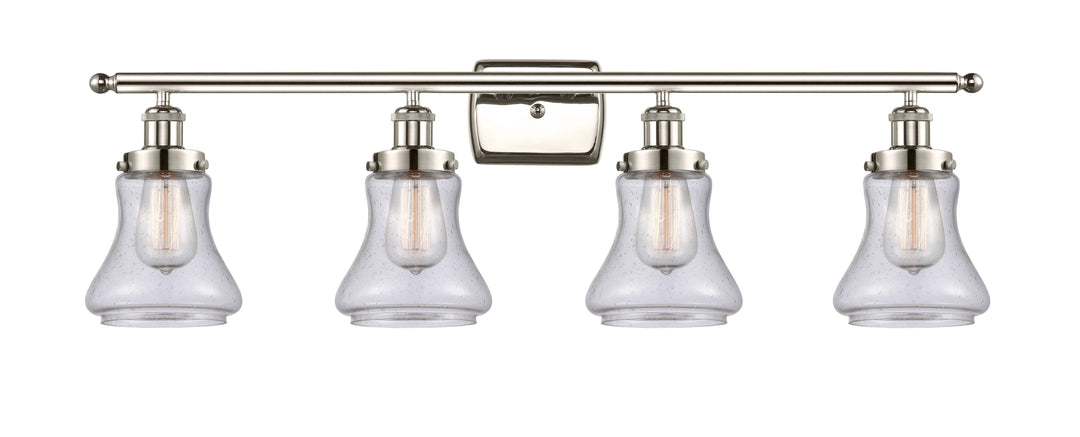 Innovations Lighting Bellmont 6" Bath Vanity Light - Polished Nickel Vanity Lights Innovations Lighting Seedy ; Glass Type: Seedy  