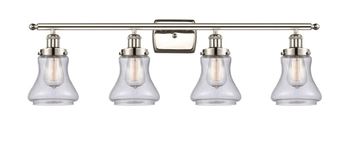 Innovations Lighting Bellmont 6" Bath Vanity Light - Polished Nickel Vanity Lights Innovations Lighting Seedy ; Glass Type: Seedy  