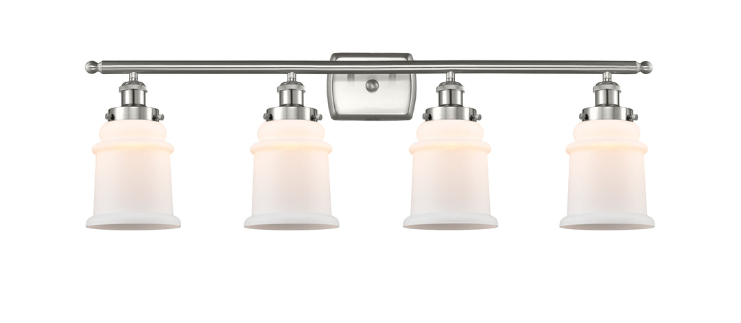 Innovations Lighting Canton 6" Bath Vanity Light - Brushed Satin Nickel Vanity Lights Innovations Lighting Matte White ; Glass Type: Frosted  