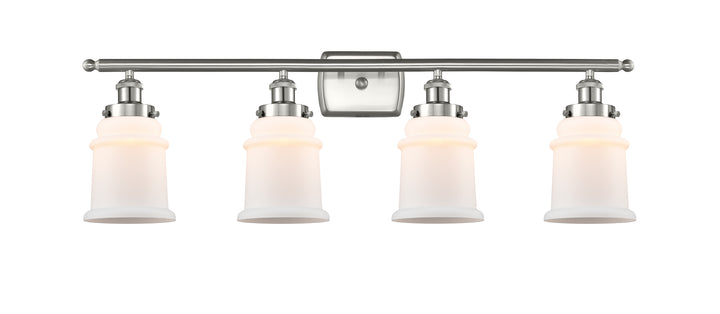 Innovations Lighting Canton 6" Bath Vanity Light - Brushed Satin Nickel Vanity Lights Innovations Lighting Matte White ; Glass Type: Frosted  