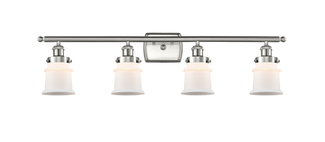 Innovations Lighting Canton 5" Bath Vanity Light - Brushed Satin Nickel Vanity Lights Innovations Lighting Matte White ; Glass Type: Frosted  