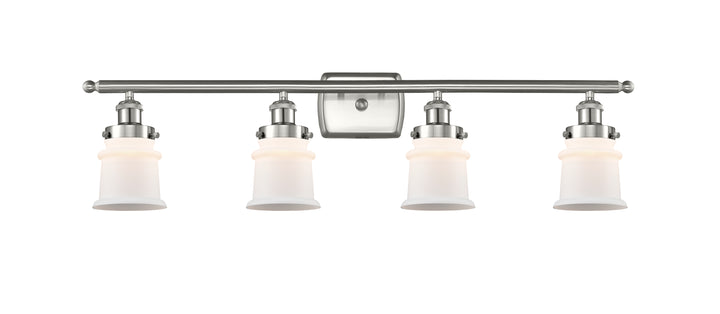 Innovations Lighting Canton 5" Bath Vanity Light - Brushed Satin Nickel Vanity Lights Innovations Lighting Matte White ; Glass Type: Frosted  