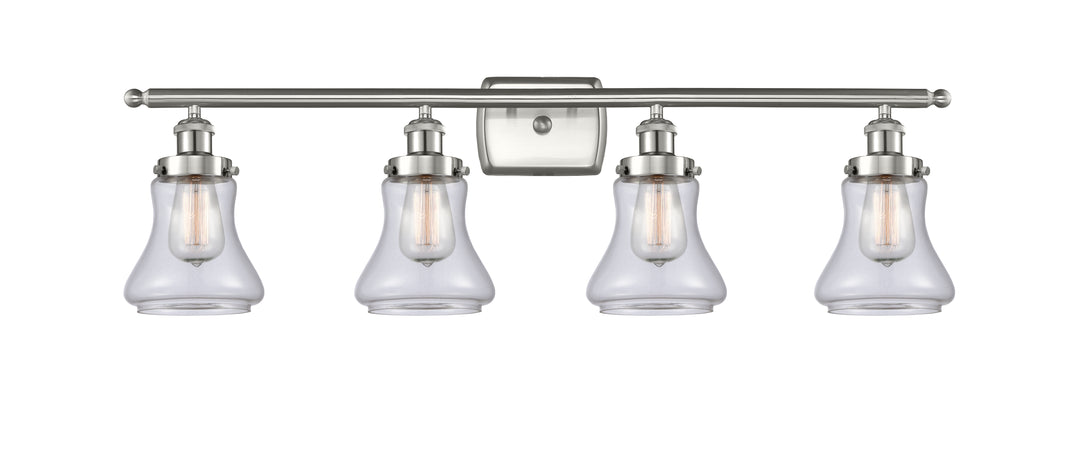 Innovations Lighting Bellmont 6" Bath Vanity Light - Brushed Satin Nickel Vanity Lights Innovations Lighting Clear ; Glass Type: Transparent  