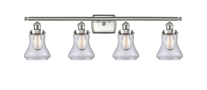 Innovations Lighting Bellmont 6" Bath Vanity Light - Brushed Satin Nickel Vanity Lights Innovations Lighting Clear ; Glass Type: Transparent  