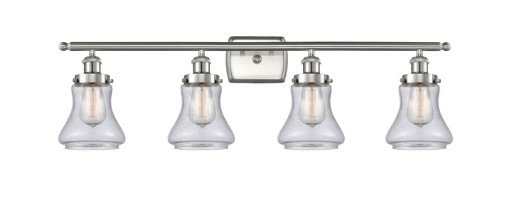 Innovations Lighting Bellmont 6" Bath Vanity Light - Brushed Satin Nickel Vanity Lights Innovations Lighting Seedy ; Glass Type: Seedy  