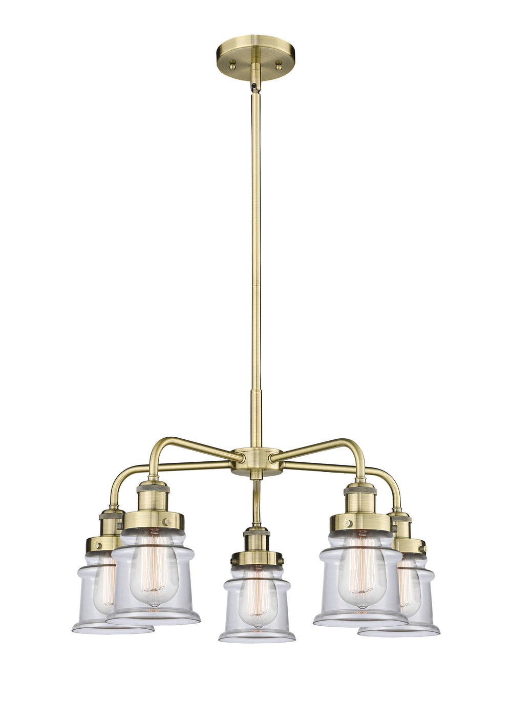 Innovations Lighting Canton Chandelier Chandeliers Innovations Lighting Antique Brass Clear ; Glass Type: Clear 