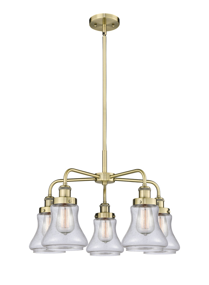 Innovations Lighting Bellmont 6" Chandelier Chandeliers Innovations Lighting Antique Brass Seedy ; Glass Type: Seeded 