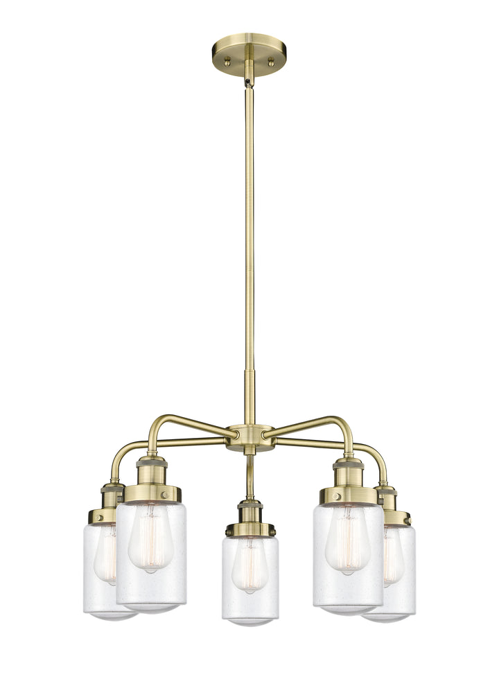 Innovations Lighting Dover Chandelier - Antique Brass Chandeliers Innovations Lighting Seedy ; Glass Type: Seeded  