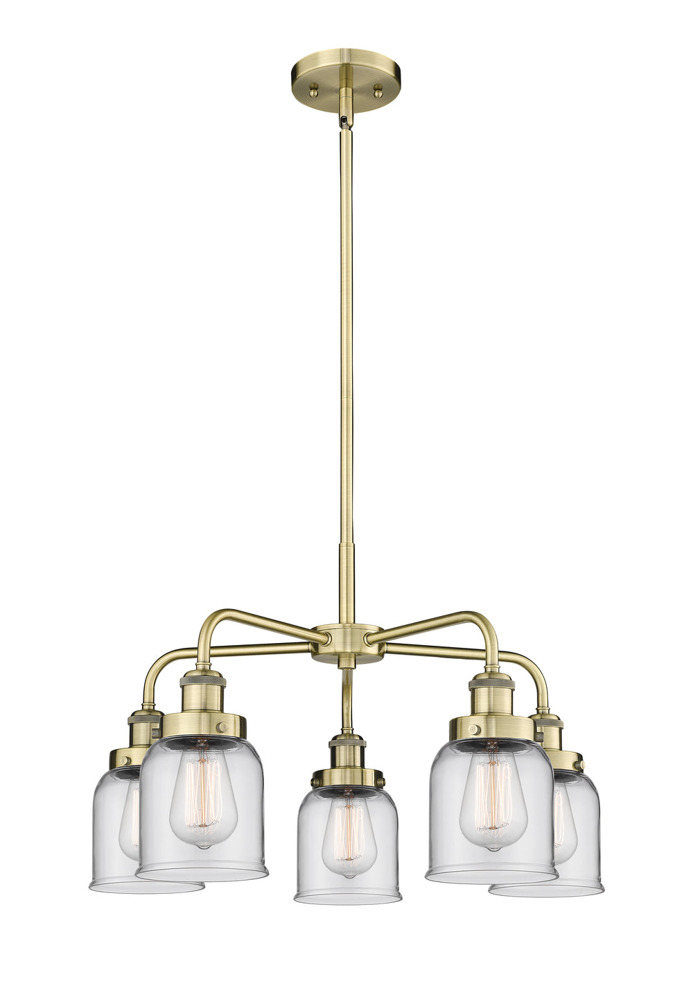 Innovations Lighting Edison Chandelier - Antique Brass Chandeliers Innovations Lighting Clear ; Glass Type: Clear  