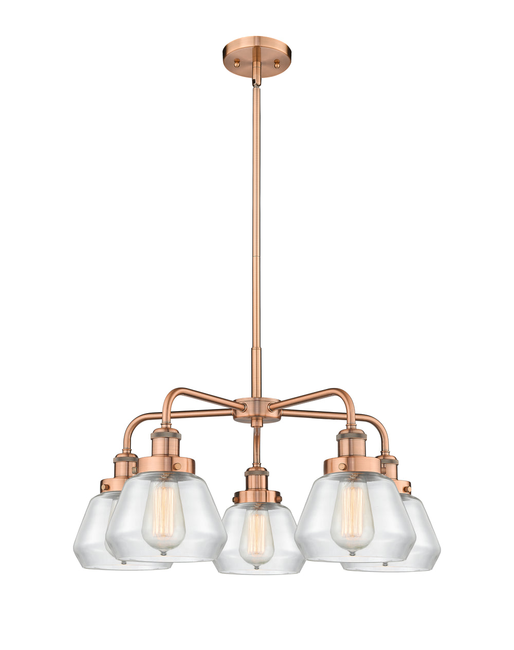 Innovations Lighting Fulton Chandelier - Antique Copper